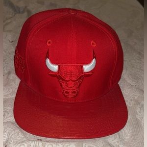 Red Chicago bulls adjustable/ strap back.